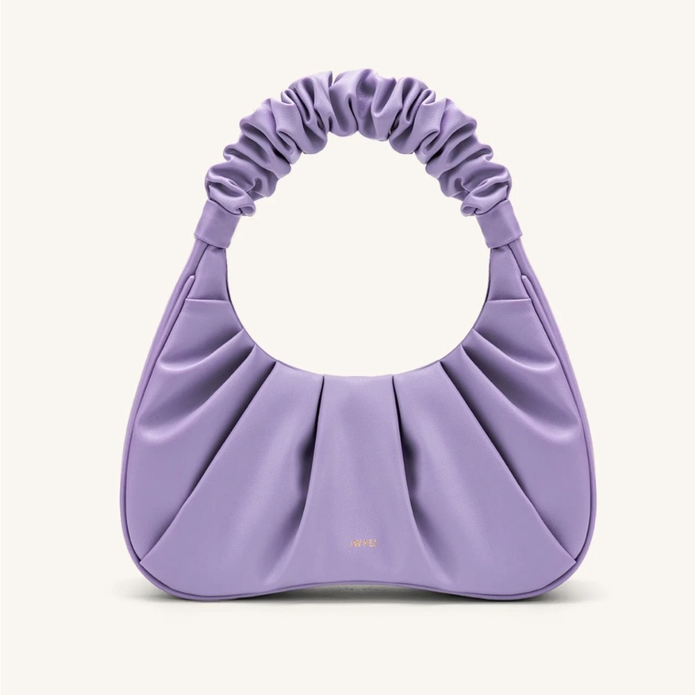 JW PEI GABBI RUCHED HOBO HANDBAG - PURPLE